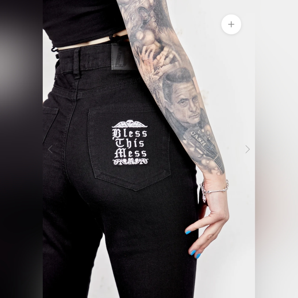 Disturbia Bless this Mess Flared Denim Jeans